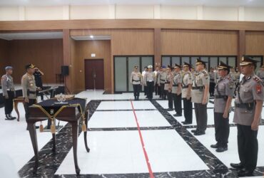 Upacara sertijab rotasi lima Kapolsek, Polresta Sidoarjo