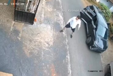 Tangkapan layar rekaman kamera CCTV di Instagram (dok. Malangraya_info)