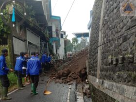 Gedung Teknik Sipil Polinema yang ambrol di Jalan Kembang Turi (dok/KeltangJatimulyo)
