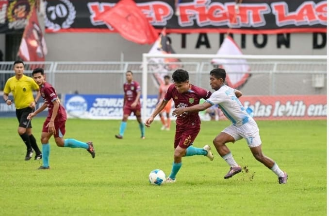 Liga 4 PSSI Jatim 2025 di Stadion Diponegoro, Jumat (31/1/2025).(blok-a.com/Kuryanto)