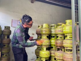 Kondisi pangkalan elpiji tiga kilogram di Kelurahan Penarukan, Kecamatan Kepanjen, Kabupaten Malang (blok-a.com/ Putu Ayu Pratama S)