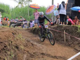 Peserta Jatim Downhill 2025 di New L’Sima Bike Park (dok. Humas Lapas Kelas 1 Malang)