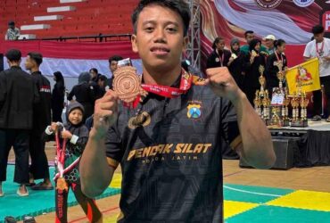 Bripda Afies Barrera Syaifillah, anggota Polresta Malang Kota di kejuaraaan bergengsi Pencak Silat Piala Kasad ke-2 Tingkat Nasional Tahun 2024 (dok. Humas Polresta Malang Kota for blok-a)