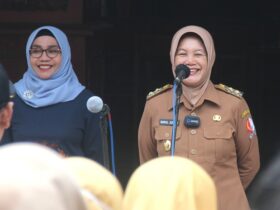 Wakil Bupati Bojonegoro Nurul Azizah didampingi Ketua TP PKK Bojonegoro Cantika Wahono.
