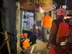 TKP terjadinya tanah ambles di Jalan S. Supriadi, Kecamatan Sukun (dok / Istimewa)