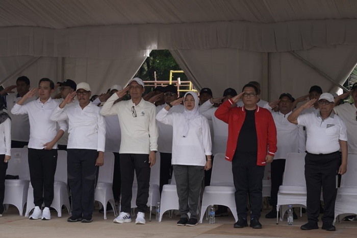 Bupati Bojonegoro Setyo Wahono dan Wakil Bupati Nurul Azizah mengikuti gladi kotor pelantikan di Istana Kepresiden Jakarta.