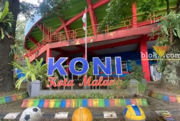 Signage KONI Kota Malang (blok-a.com / Muhammad Berril Labiq)