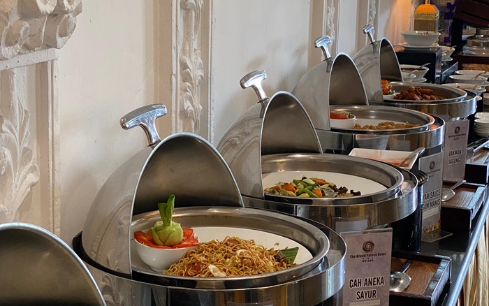 Sajian makanan di Grand Palace Hotel Malang.(istimewa)