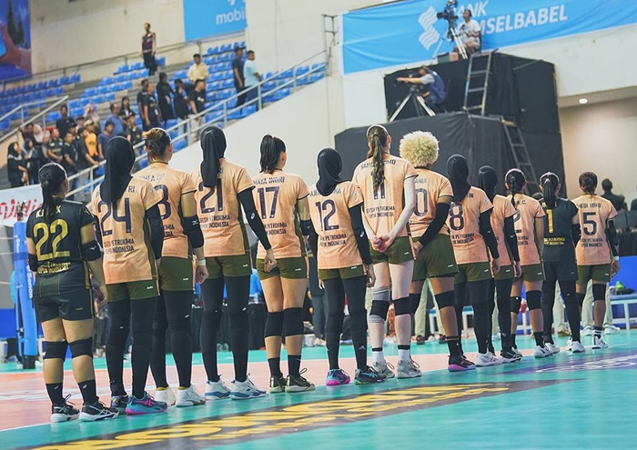 Gresik Petrokimia Pupuk Indonesia resmi lolos final four Proliga 2025.(Istimewa)