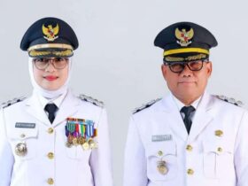Bupati dan Wakil Bupati Banyuwangi Periode 2025-2030, Ipuk Fiestiandani-Mujiono.(istimewa)
