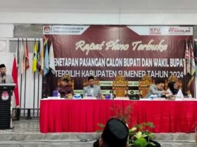 Rapat pleno terbuka penetapan kepala daerah Kabupaten Sumenep, Kamis (6/2/2025) malam.