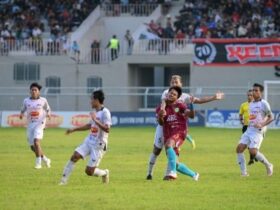 Persewangi Banyuwangi saat melawan Mitra Surabaya di Stadion Diponegoro, Selasa (4/2/2025) (blok-a.com/Kuryanto)