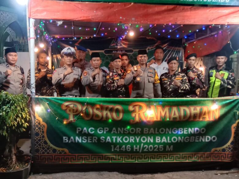 Pembukaan Posko Ramadan PAC GP Ansor, Kecamatan Balongbendo, Sidoarjo.
