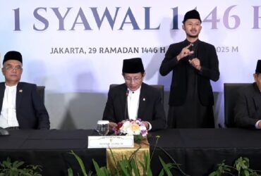 Sidang isbat di Auditorium HM. Rasjidi, Kantor Kementerian Agama RI, Jakarta Pusat, Sabtu (29/3/2025).