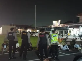 Pemuda yang terlibat tawuran diamankan di Mapolres Mojokerto Kota.(blok-a.com/Syahrul Wijaya)