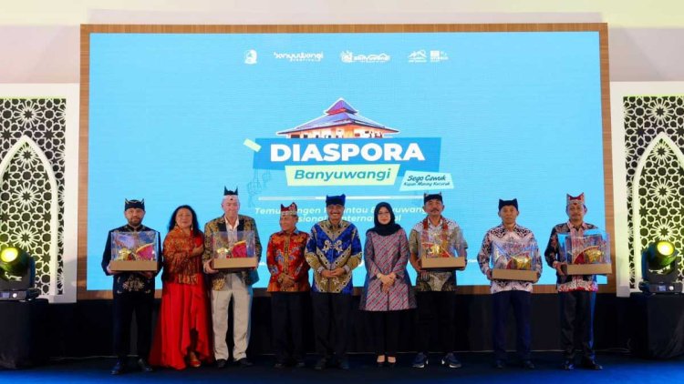 Momen diaspora Banyuwangi saat bersilaturahmi. (dok Pemkab Banyuwangi)
