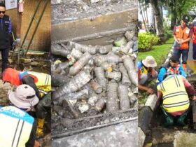 Wali Kota Malang, Wahyu Hidayat saat meninjau drainase di Suhat Malang yang diduga sebabkan banjir, Senin (17/3/2025) (dok. Blok-a.com)