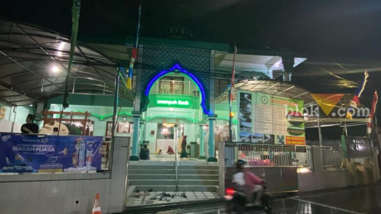 Tampak depan Masjid Nurul Huda, Tlogomas, Kota Malang (Mahasiswa Magang Unitri, Inok Jehalu)