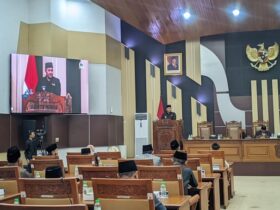 Suasana Rapat Paripurna III DPRD Kabupaten Pasuruan, Rabu (12/3/2025).
