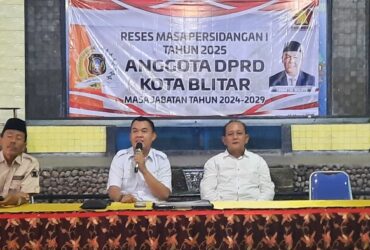 Ketua Komisi II DPRD Kota Blitar, Yohan Tri Waluyo menggelar reses masa persidangan I tahun 2025. (blok-a.com/Fajar)