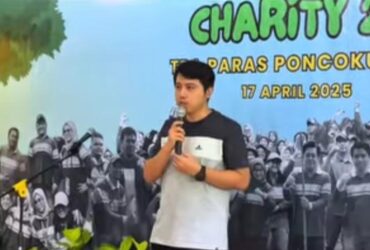 Plt Kepala DLH Kabupaten Malang, Ahmad Dzlufikar Nurrohman di kegiatan Green Charity 2.0