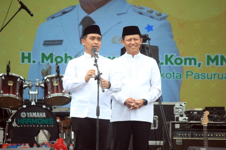 Dua bulan pasca pelantikan, Wali Kota dan Wakil Wali Kota Pasuruan periode 2025–2030 menggelar Anugerah Kemenangan dan Tasyakuran