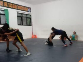 Persiapan atlet cabor gulat dalam menyongsong ajang kejuaraan Porprov IX Jawa Timur (dok/CaborGulat)