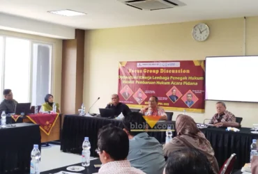 Focus Group Discussion terkait RUU KUHAP yang diadakan oleh BEM Fakultas Hukum UMM Malang.(blok-a.com/Yogga Ardiawan)