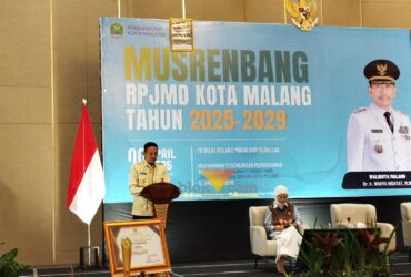 Wali Kota Malang, Wahyu Hidayat saat hadir dalam kegiatan Musrenbang RPJMD Kota Malang tahun 2025-2029 (blok-a.com / Yogga Ardiawan)