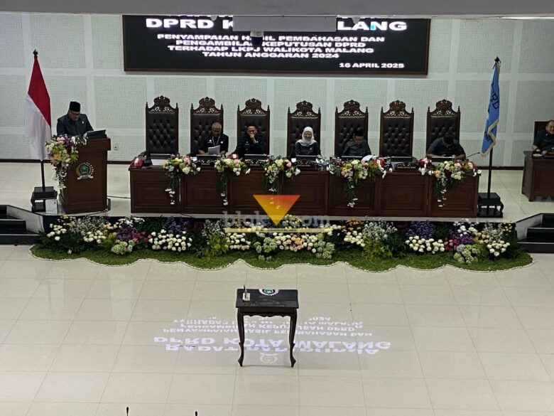 Rapat Paripurna Penyampaian Hasil Pembahasan Dan Pengambilan Keputusan terhadap LKPJ tahun anggaran 2024 (blok-a.com / Yogga Ardiawan)