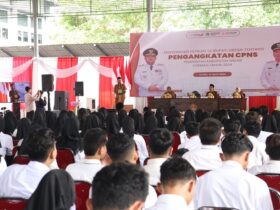  474 CPNS menerima SK Pengangkatan CPNS Formasi Tahun 2024, Senin (21/4/2025).(Istimewa)