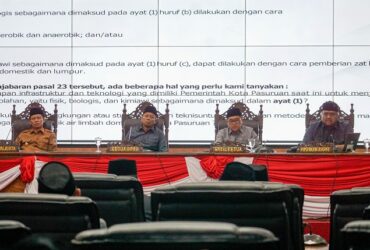Rapat Paripurna II DPRD Kota Pasuruan, Senin (28/4/2025).