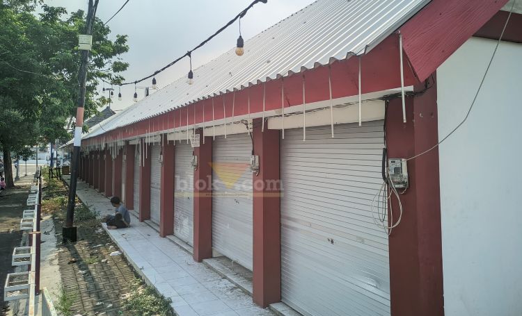 Lokasi kios yang direhab di Pasar Kebonagung Kota Pasuruan.