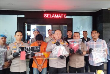 Rilis resmi aksi penculikan di Kota Malang yang dipimpin langsung oleh Kapolresta Malang Kota, Kombes Pol Nanang Haryono (blok-a.com / Yogga Ardiawan)