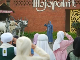 Pelepasan kontingen kreativitas PAUD di halaman Rumah Rakyat.(Dok. Kominfo)
