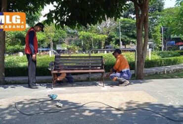 Pemasangan kursi di Taman Bunga Merjosari yang merupakan bekas kursi di Jalan Ijen, Kota Malang (tangkapan layar Instgram @mlg.sekarang)