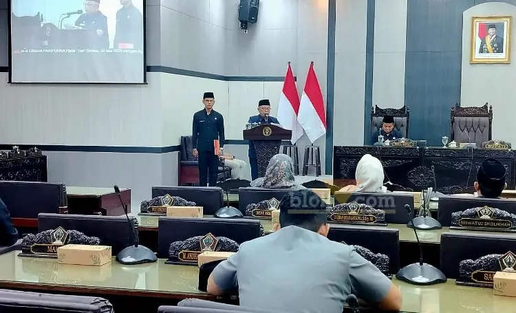 DPRD Kabupaten Blitar Gelar Rapat Paripurna Bahas RPJMD 2025–2029 Dan Pembentukan Pansus. (blok-a.com/Fajar)