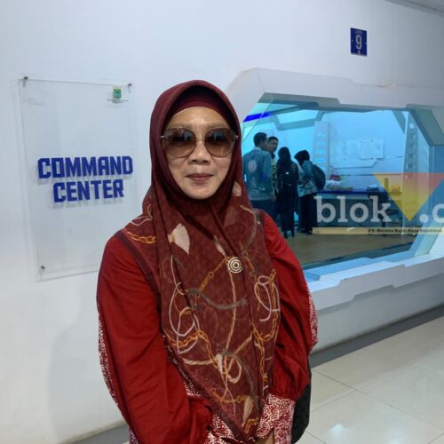 Kepala Dinas Sosial (Kadinsos) Kabupaten Malang Pantjaningsih Sri Redjeki seusai talkshow yang diselenggarakan Dinas Komunikasi dan Informatika (Diskominfo) Kabupaten Malang,