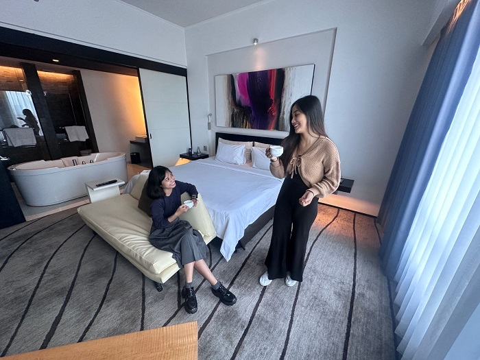Fasilitas kamar hotel Artotel TS Suite yang ditawarkan dalam promo menyambut hari jadi kota Surabaya.(dokumen Artotel TS Suite hotel)