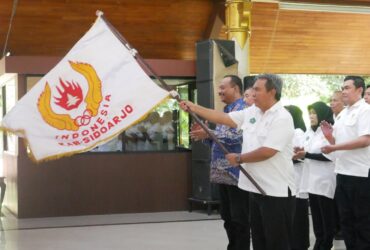Acara pelantikan Ketua KONI Sidoarjo periode 2025-2029 di Pendapa