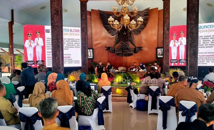 Musrenbang RPJMD Kabupaten Blitar untuk periode 2025-2029, di Pendopo Ronggo Hadi Negoro (RHN). (blok-a.com/Fajar)