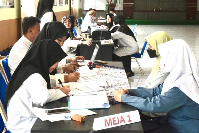 Ilustrasi penerimaan murid baru.(dok. MAN 1 Banyuwangi)