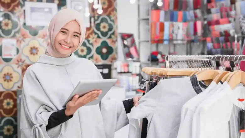 Ilustrasi: toko fashion muslim