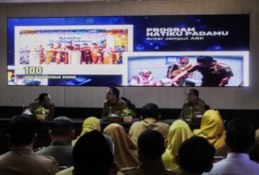 Pemaparan capian 100 Hari Kerja Yani-Alif, di Ruang Putri Cempo Kantor Bupati Gresik, Senin (16/6/2025). (Istimewa)