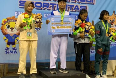 Nayla Rahmawati, atlet wushu sanda yang berhasil persembahkan emas untuk Kota Malang (istimewa)