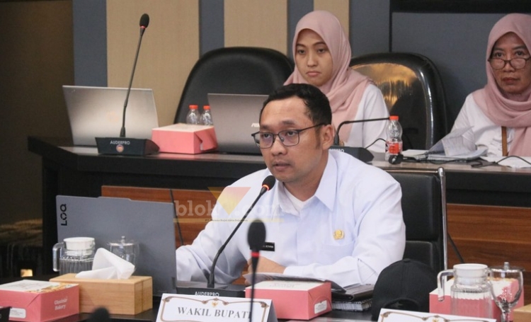 Wakil Bupati Mojokerto paparkan capaian program pencegahan dan percepatan penurunan stunting.(blok-a.com/Syahrul Wijaya)