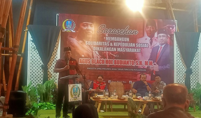 Kunjungan kerja Agus Black Hoe ke Desa Randugede, Kecamatan Plaosan, Kabupaten Magetan,