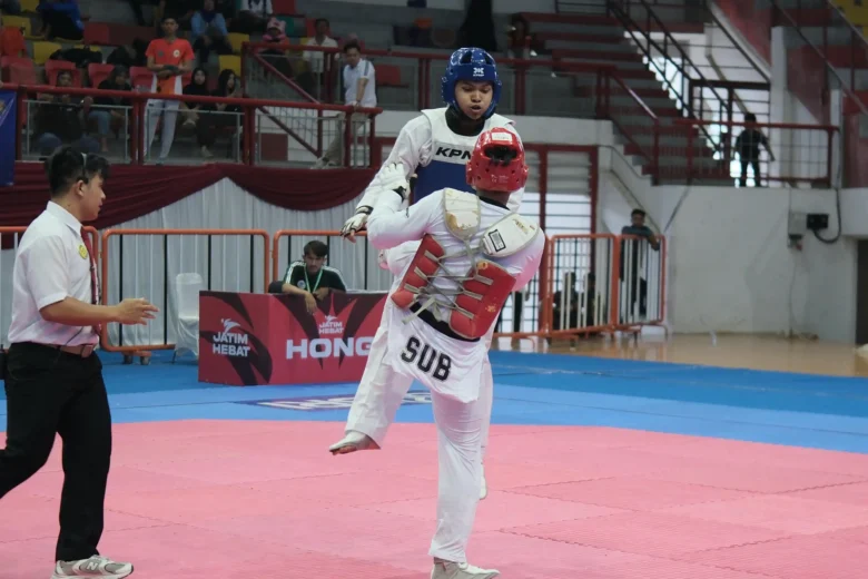 Fasha Fais Fadillah, atlet taekwondo asal Kota Malang yang berhasil mendulang medali emas dalam ajang Porprov IX Jawa Timur (istimewa)