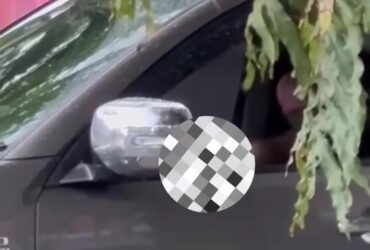 Tangkapan layar aksi eksebisionis yang terjadi di Sawojajar