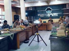 Disperindag Kabupaten Blitar rapat koordinasi dengan industri rokok. (blok-a.com/Fajar)